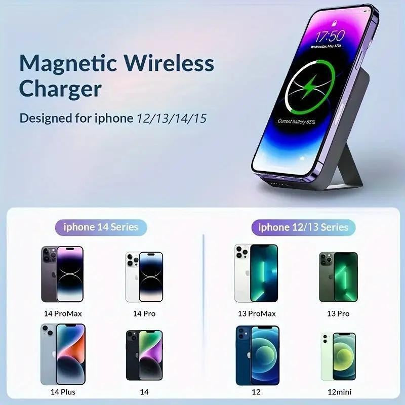 MagSafe Mini 5000mAh Wireless Magnetic Power Bank - Portable Charger for US Users